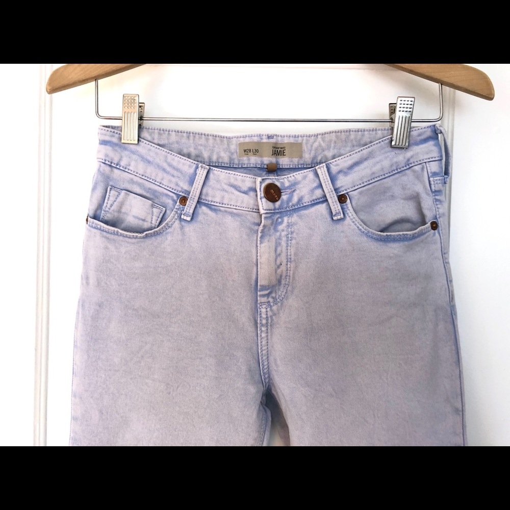 Topshop Moto Jaime Light Wash Skinny Jeans - Picture 5 of 8